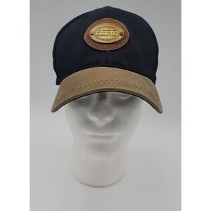 ESPN Vintage Hat/Cap w/logo on front, adjustable snap back, blue and beige